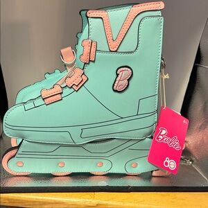 Loungefly Barbie Teal and Pink Roller Skate Bag